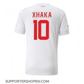 Schweiz Granit Xhaka #10 Borta Matchtröja VM 2022 Kortärmad